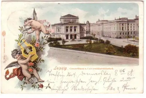 23142 Ak Leipzig Universitätsbibliothek 1901
