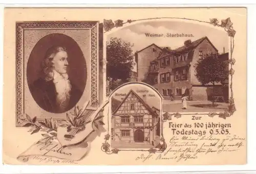 23124 Ak Weimar Schillers Sterbehaus 1905