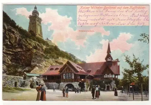23121 Ak Kaiser Wilhelm Denkmal auf dem Kyffhäuser 1905
