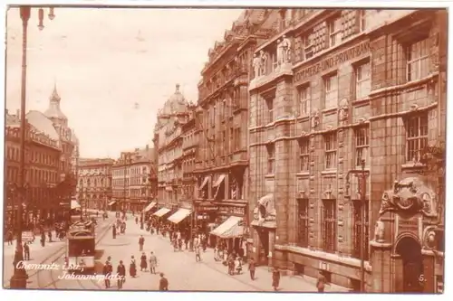 23094 Ak Chemnitz in Sachsen Johannisplatz 1925