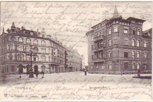 23081 Ak Torgau Bahnhofstrasse 1906