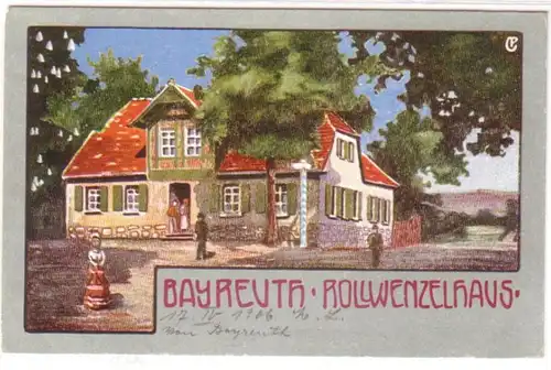 23061 Ak Bayreuth Rollwenzelhaus vers 1910