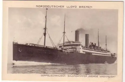 23041 Ak Salondampfer "George Washington" um 1920