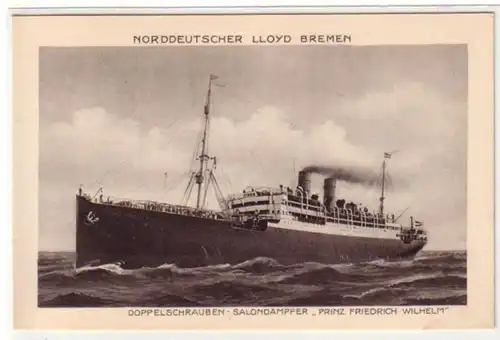 23034 Ak Salon Vaporisateur "Princ Friedrich Wilhelm" vers 1920