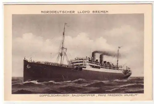23034 Ak Salondampfer "Prinz Friedrich Wilhelm" um 1920