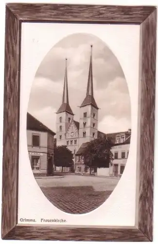 22095 Präge Ak Grimma Frauenkirche 1911