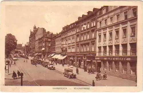 22093 Ak Saarbrücken Reichsstrasse 1932