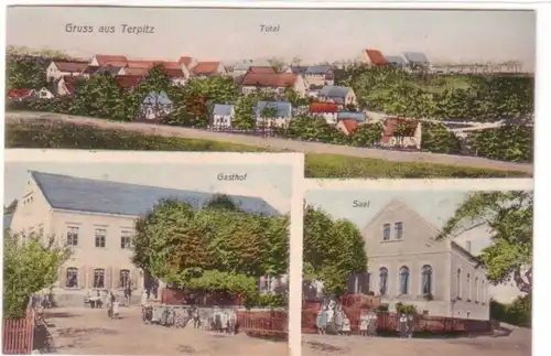 22087 Mhebirl Ak Gruß aus Terpitz Gasthof usw. 1912