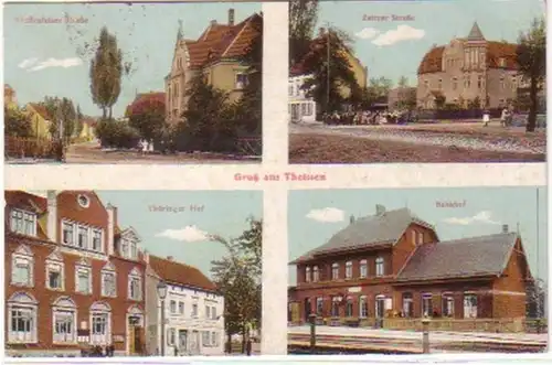 22066 Mehrbild-Ak Gruß aus Theissen 1917