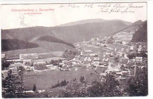 22039 Ak Untersachsenberg und Georgenthal 1909