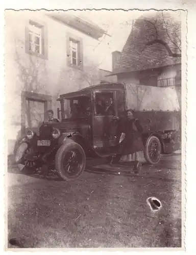 22028 Photo originale vieux camion automobile vers 1925