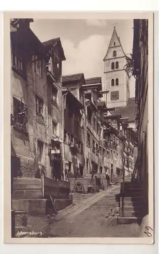 21988 Ak Meersburg sur le lac de Constance Vue sur route vers 1930