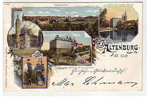 21928 Mehrbild Ak Gruss aus Altenburg S.-A. 1902