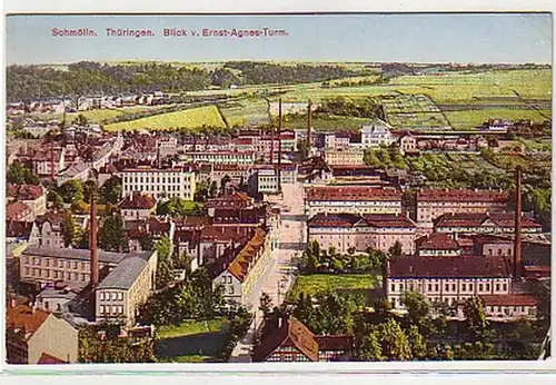 21924 Ak Schmölln in Thüringen Totalansicht um 1910
