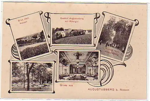 21906 Ak Gruss d'Augustusberg près de Nossen vers 1910