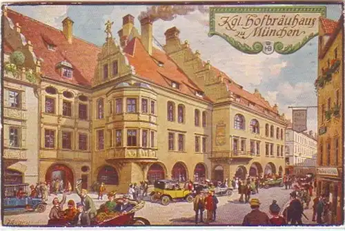 21897 Ak Hofbräuhaus royal à Munich 1925
