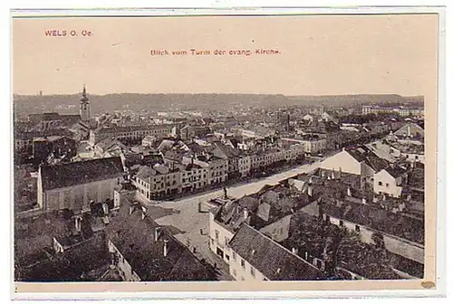 21896 Ak Wels Ober-Österreich Totalansicht 1911