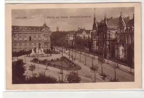 21890 Feldpost Ak Bochum Partie au monument de l'empereur Guillaume 1917
