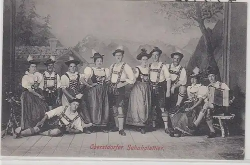 21886 Ak Oberstdorfer Schuhplattler um 1910