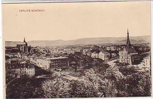 21881 Ak Teplitz Schönau Totalansicht um 1910
