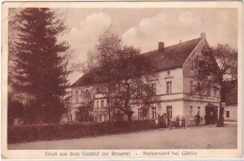 21856 Ak Gruß aus Markersdorf bei Görlitz Gasthof 1932