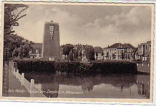 21839 Ak Den Helder Helden der Zeeplein m. Monument 1940