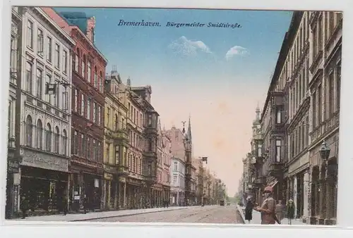 21833 Ak Bremerhaven Maire Schmidtstrasse vers 1910