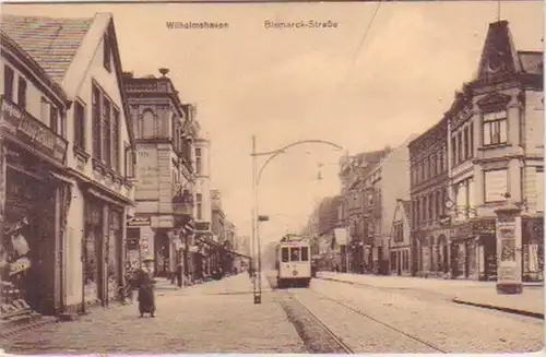 21819 Ak Wilhelmshaven Bismarck Strasse um 1915
