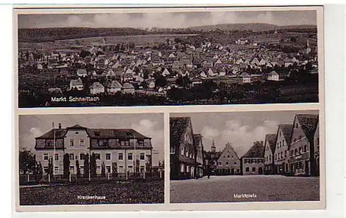 21817 Mehrbild Ak Markt Schnaittach Krankenhaus 1943