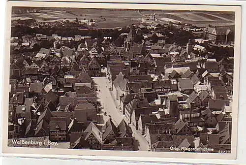 21807 Ak Weißenburg i.B. Orig.Fliegeraufnahme 1939