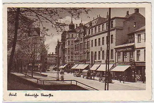 21791 Ak Kiel Dänische Straße mit Geschäften um 1940