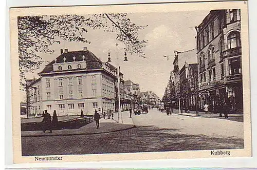 21784 Ak Neumünster Kuhberg avec des magasins 1931