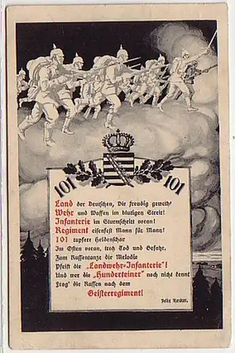21745 Ak Dresden Landwehr Infanterie Regiment 101, 1916
