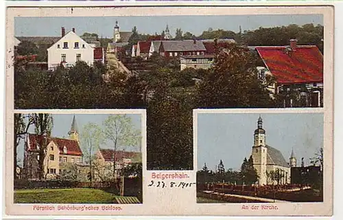 21716 Mehrbild-Ak Belgershain Schloß, Kirche usw. 1915