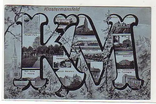 21686 Multi-image Ak Klostermansfeld Gare ferroviaire etc 1916