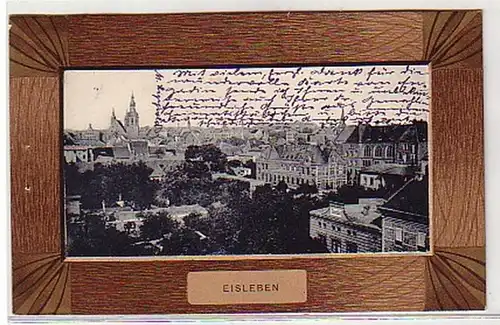 21678 Ak Eisleben Totalansicht mit Tageblatt 1906