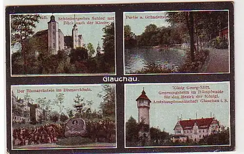 21674 Feldpost Mehrbild Ak Glauchau 1917