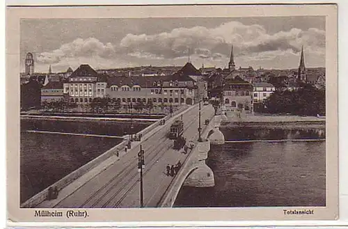 21664 Feldpost Ak Mühlheim Ruhr Vue totale 1917