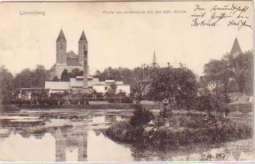21576 Ak Löwenberg en Silésie am Jordanteich 1911
