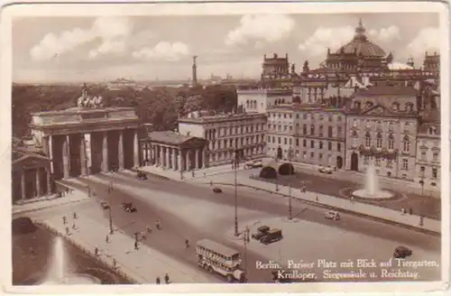 21554 Ak Berlin Paris Platz et Reichstag 1937