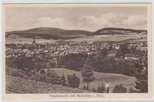 21514 Ak Schalkau in Thüringen Totalansicht um 1930