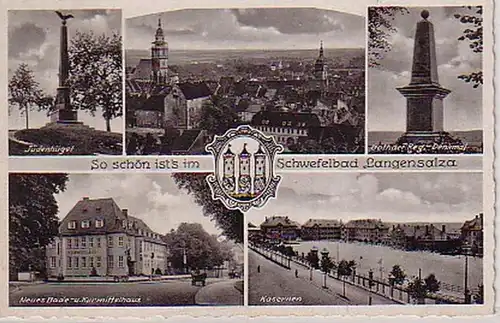 21485 Mehrbild Ak Schwefelbad Langensalza 1941