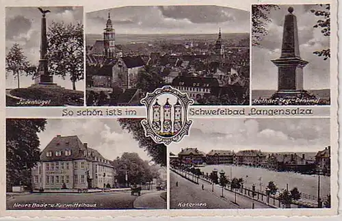21485 Multi-image Ak Soufrebad Langensalla 1941