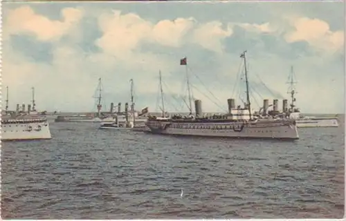 21455 Ak le yacht impérial Hohenzollern avant Gdansk 1910