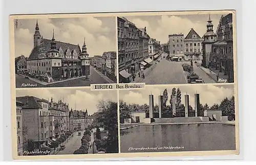 21454 Multi-image Ak Brieg District de Wroclaw 1941