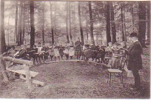 21453 Ak die Dortmunder Waldschule Unterricht im Freien