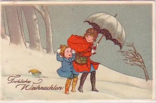 21446 Joyeux Noël Ak mère et enfant 1925