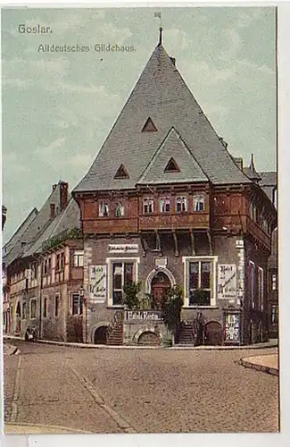 21439 Ak Goslar Altdeutsches Gildehaus um 1910