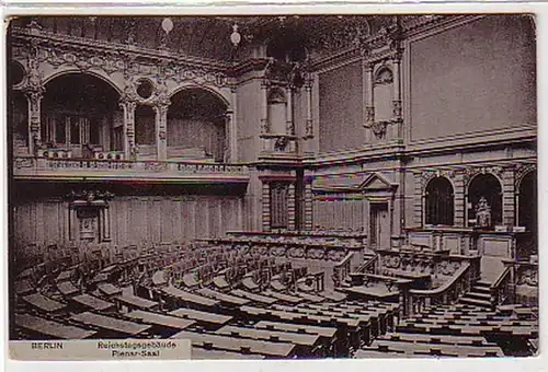 21412 Ak Berlin Reichstagsbähme Plenar Salle vers 1920