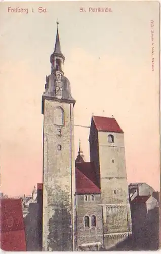 21395 Ak Freiberg in Sa. St. Petrikirche 1916